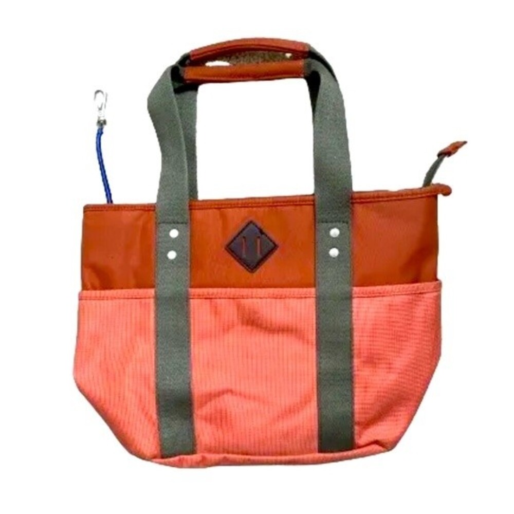 Uncle K Brazil Women Orange Brown Bag Tote Water Resistant Double Handles,zip